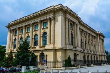 BUCHAREST, ROMANIA - JUNE 28, 2015. The National Art Museum, The Royal Palace located on Calea Victoriei Avenue in downtown Bucharest.