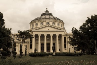 BUCHAREST, ROMANIA - JUNE 28, 2015: The Romanian Athenaeum named 