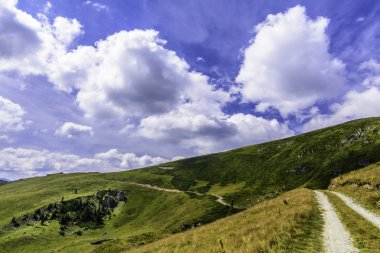 Bucegi Dağları, Güney Karpatlar Romanya'da parçası kayalardan ile manzara