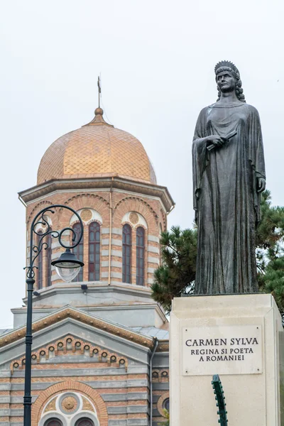 Constanta, Roemenië 26 December: Carmen Silva standbeeld — Stockfoto