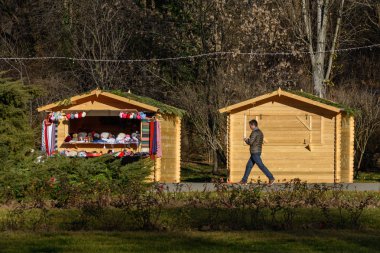 Bucharest, Romania - December 26: Herastrau Parc on December 26,