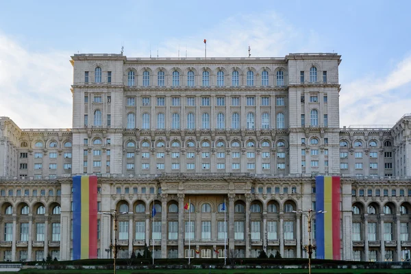 Bucharest, Romania - 1st December: Casa Poporului on December 1, — Stock Photo, Image