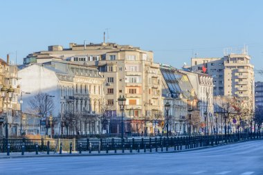 Bucharest, Romanya - 10 Ocak: Şehir Bükreş 1 Ocak