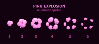 Explode effect animation sprites clipart