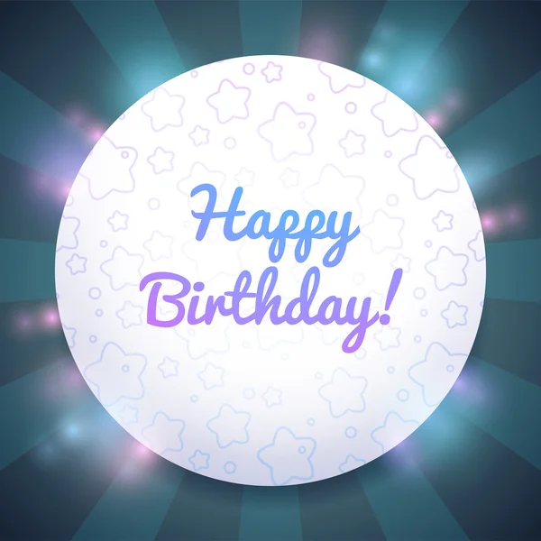 Szép születésnapi kártyát sablon — Stock Vector