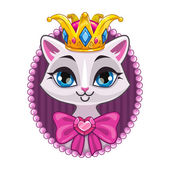 Aranyos szép hercegnő cica portré