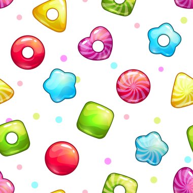 Renkli parlak lolipop ile Seamless Modeli