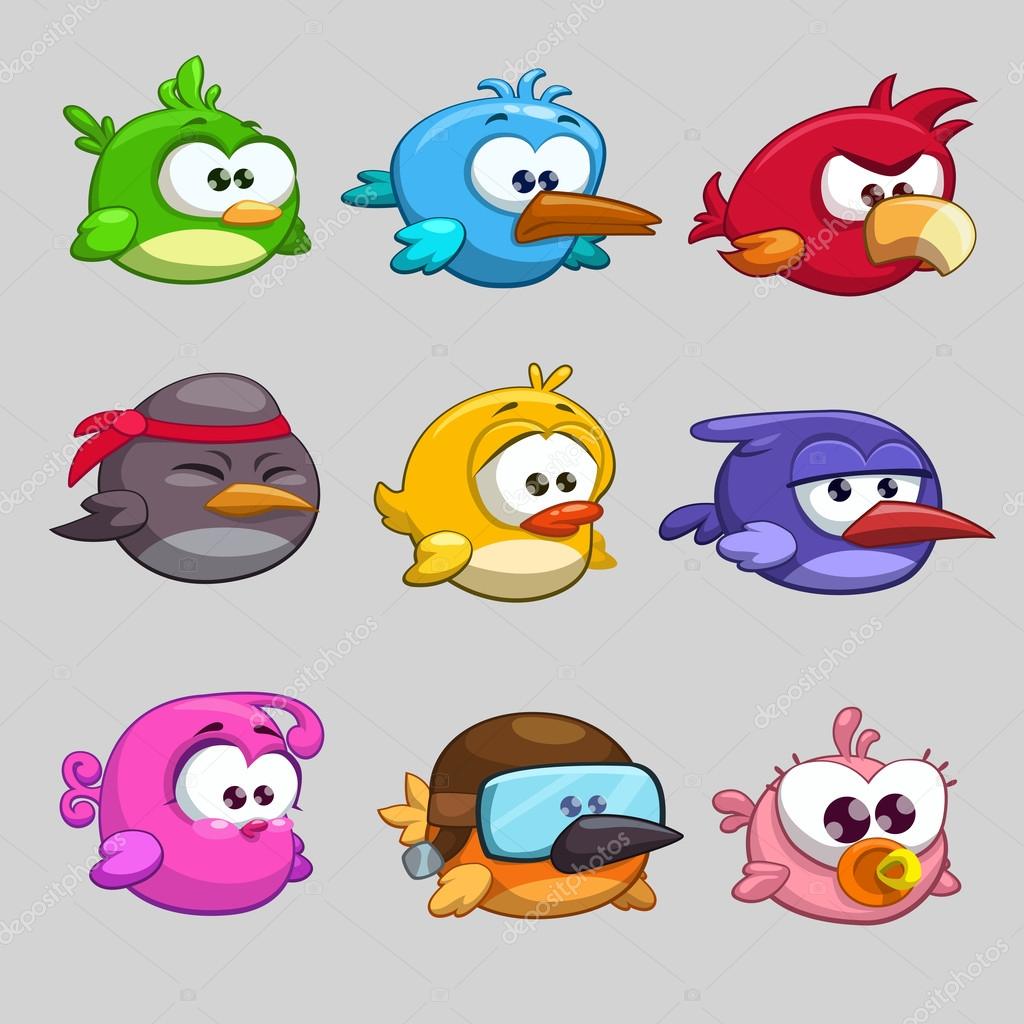 Funny cartoon birds Stock Vector Image by ©lilu330 60465185