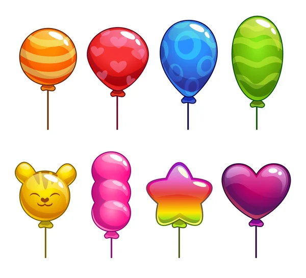 Cute cartoon balloons — Stock Photo, Image