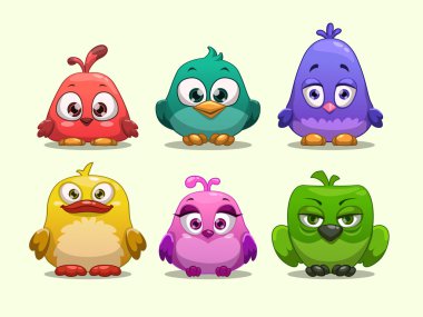 Cartoon birds