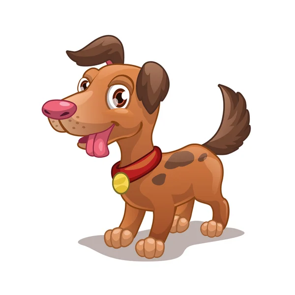 Grappige cartoon hond — Stockvector