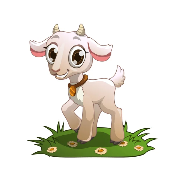 Cute cartoon goat — Stock Vector
