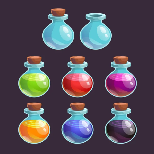 Zehirler setiyle şişeleri