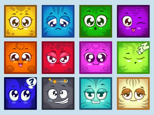 Avatars with different emotions