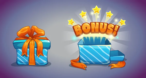 Geschenkboxen mit Bonus — Stockvektor