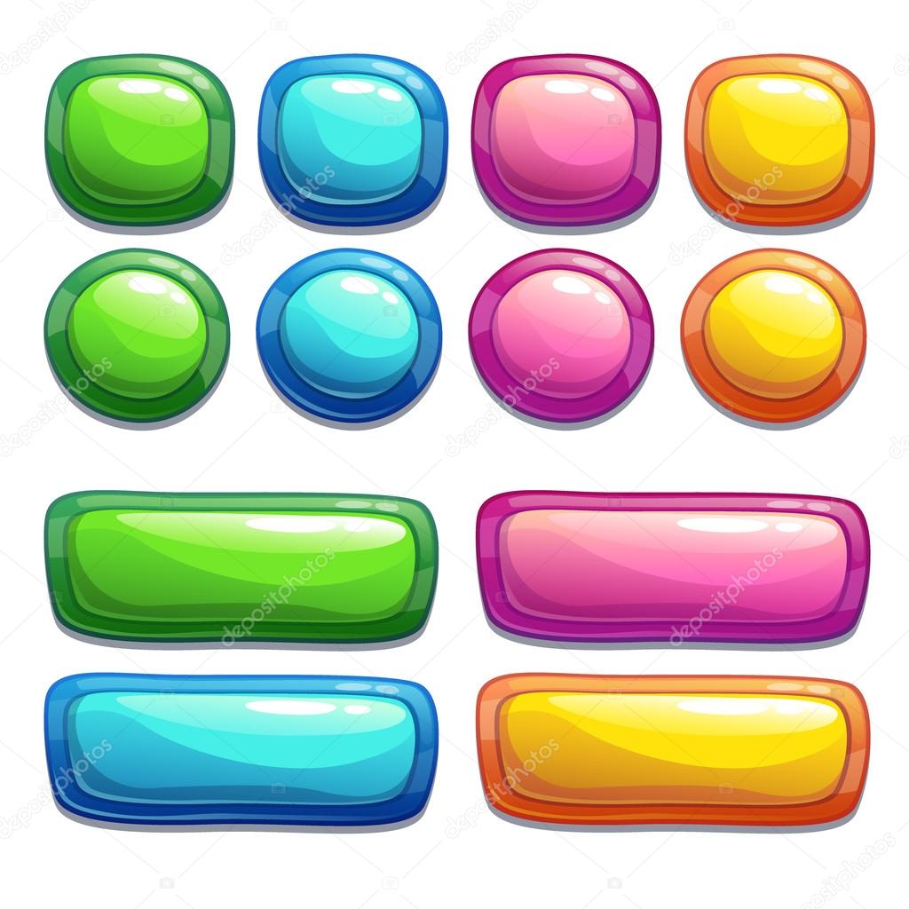 Buttons for game or web design — Stock Vector © lilu330 #62273045