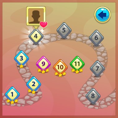 Düzey göstergeleri, oyun UI için