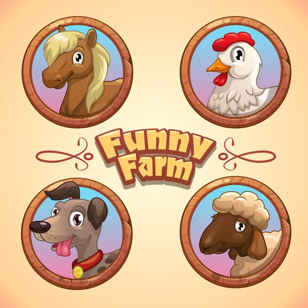 Funny farm animals — Stock Photo, Image