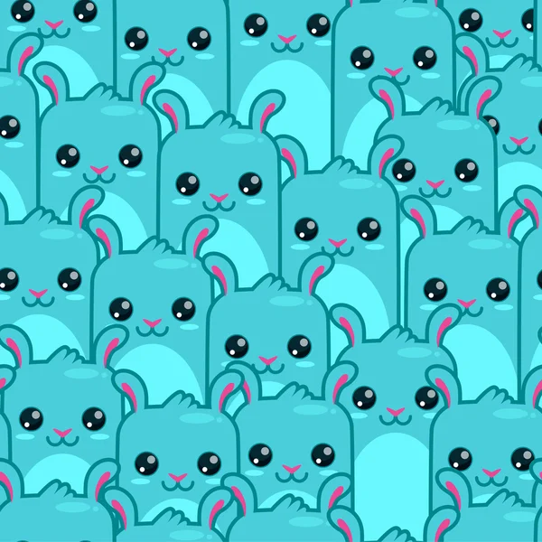 Motif sans couture avec des lapins — Image vectorielle