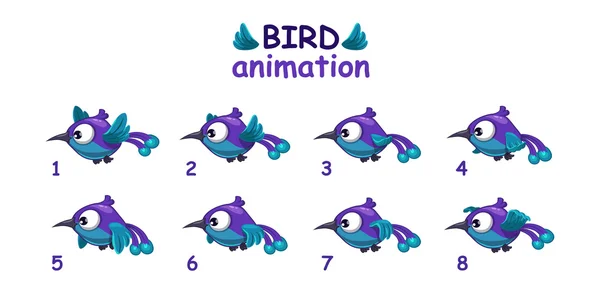 Bird animation Vector Art Stock Images | Depositphotos
