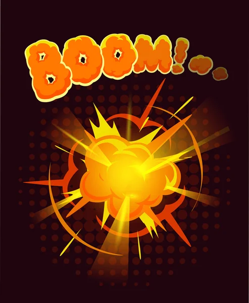 Big cool explosion background — Stock Vector