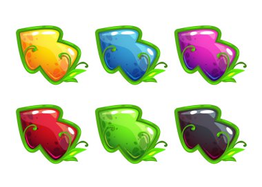 Güzel vektör parlak okları