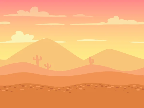 Çizgi film düz sorunsuz manzara