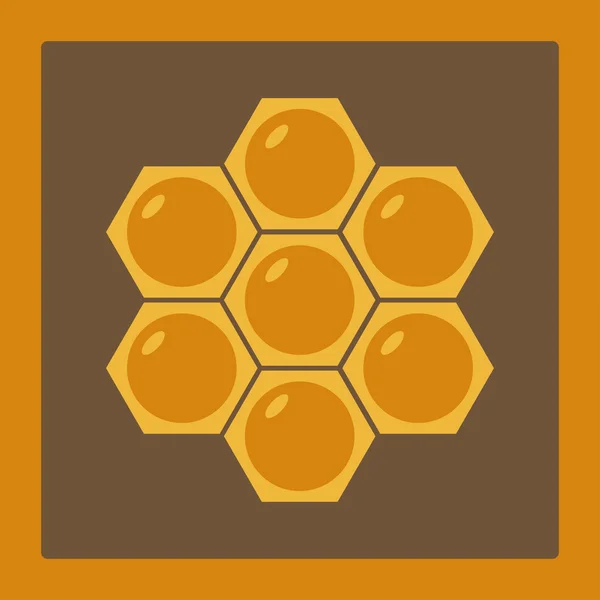 Ikonen bild honeycomb 2 — Stock vektor