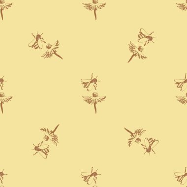 Arı ve bal 14 konuda geometrik desen