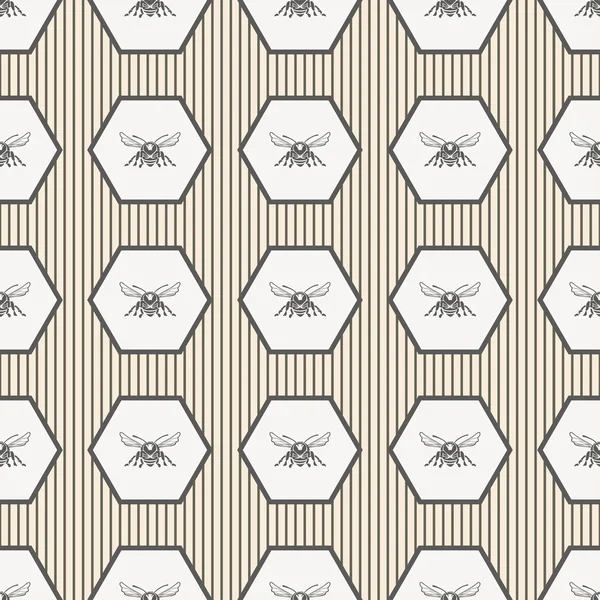 Arı ve bal 1 konuda geometrik desen