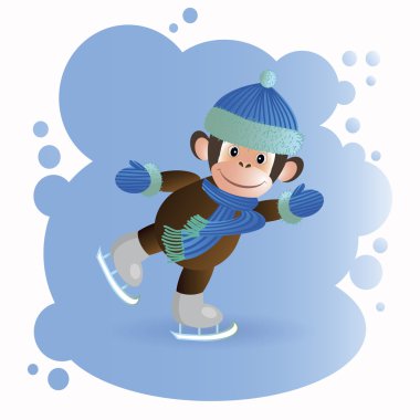 Kahverengi tulum pateni maymun