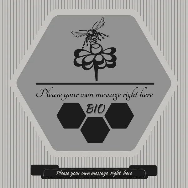 Emblema para la miel4 — Vector de stock