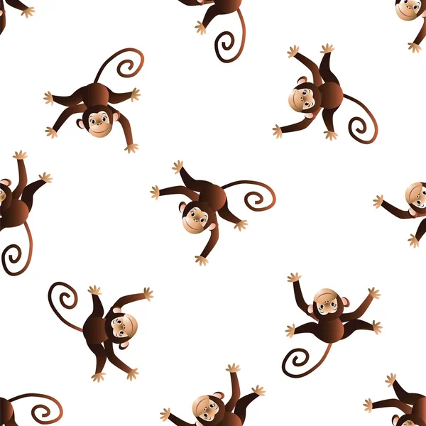 Wzór z małpy — Wektor stockowy