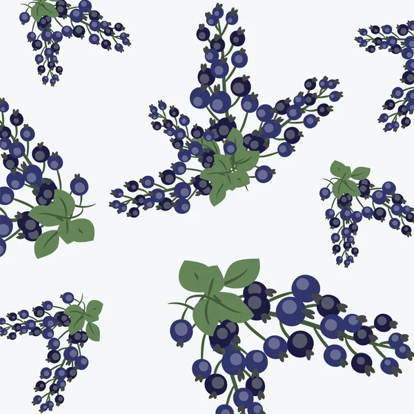 Siyah frenk üzümü desenle