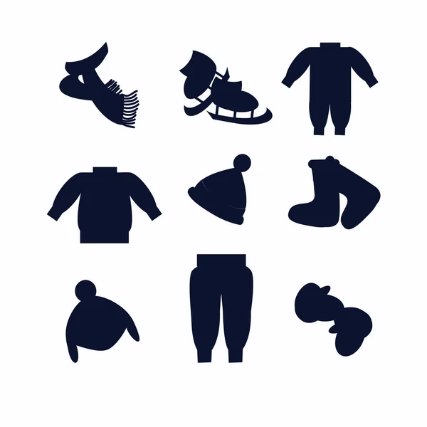 Winter clothes 3 Vector Graphics