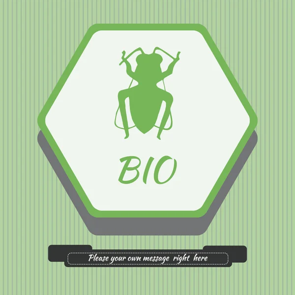 Embleem met bee — Stockvector