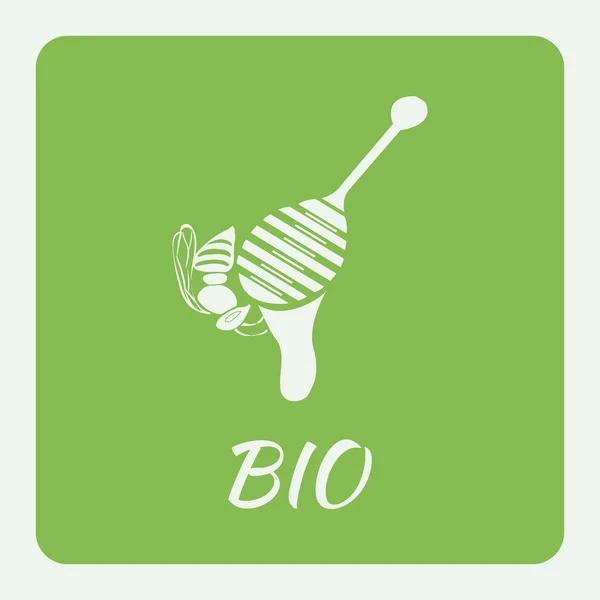 Amblemi ile bir kaşık bir arıya