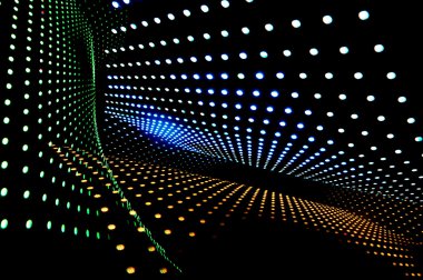 Led ışıklar çok soyut