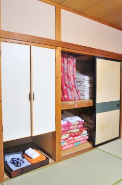 geleneksel Japon yatak minder Ryokan tarzı Oda