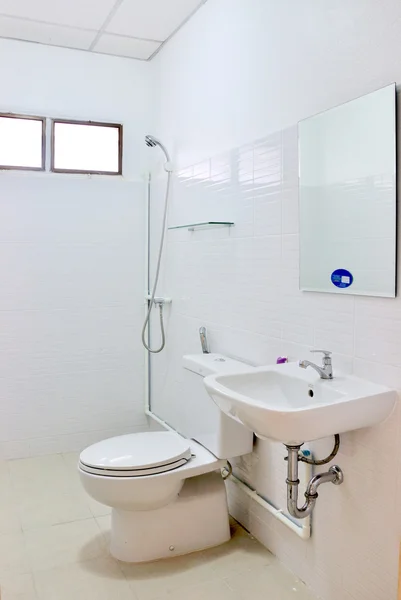 Small bathroom with the shower — Stock Photo, Image