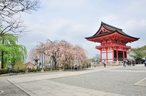Kiyomizu Dera temple дерева восени, Світова спадщина Kyoto сайту, — стокове фото