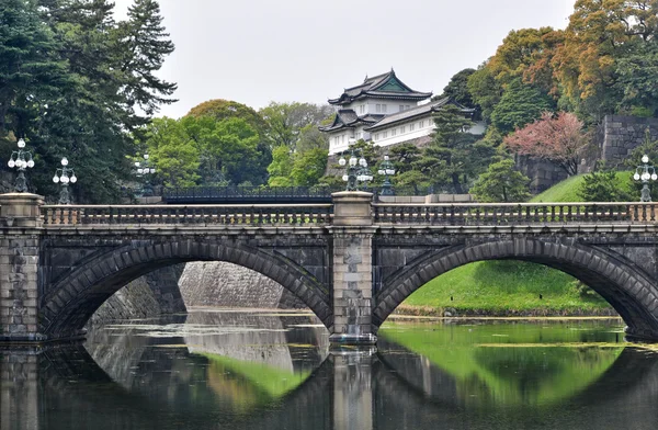 Tokyo Imperial Palace and Nijubashi bridge, Japan — Stock Photo, Image