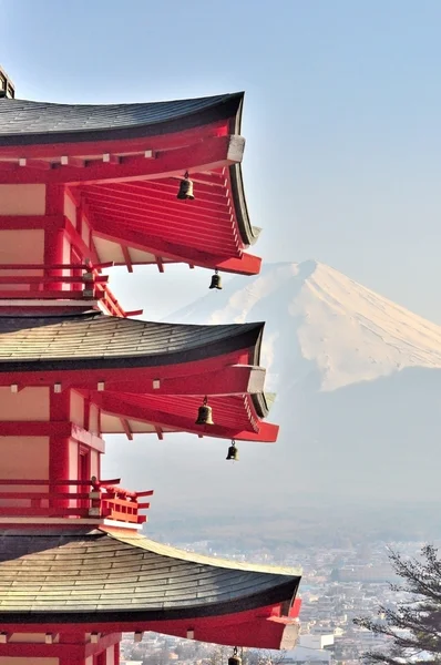 Chureito Pagoda and Fuji in Japan — Stock Photo, Image