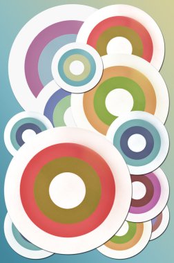 Daire arka plan ile Vintage soyut