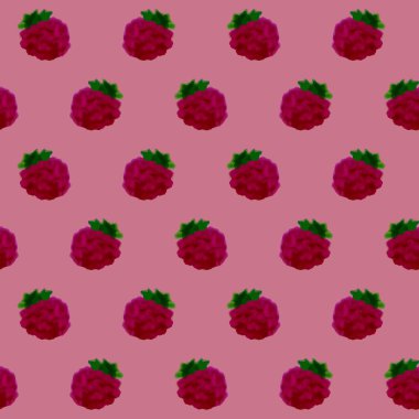 Ahududu ile Seamless Modeli suluboya