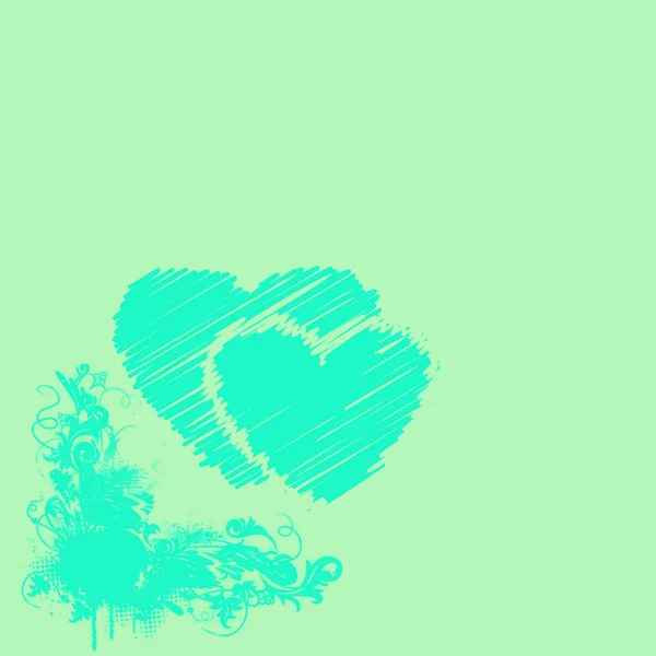 Szerelmes szívek, színes alapon színes illusztrációk. Szerelmes szívek silhouette halmaza. Szerelmes szívek Valentin-nap-születésnapi kártyát színes hátterek. — Stock Fotó
