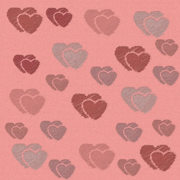 Abstract love sweet heart for greeting, valentines day card, retro background. Greeting cards love heart background. Love sweet hearts shape for greeting, love retro, vintage pattern, background. — Stock Photo, Image