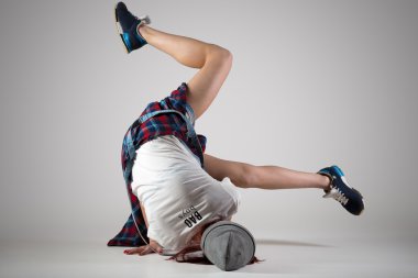 Teen breakdance kız dans