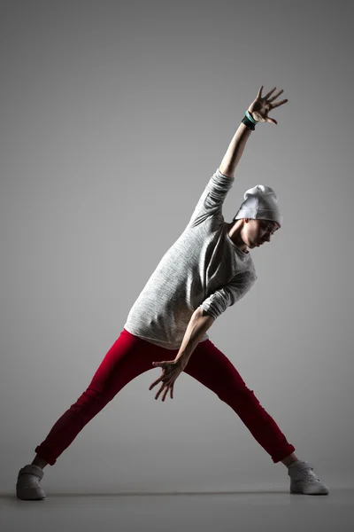 Breakdancer guy studio portrait — Stock Photo, Image