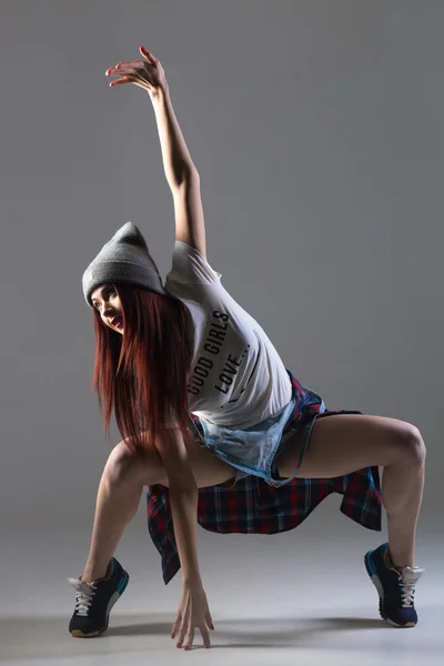 Cool tjej dansar — Stockfoto